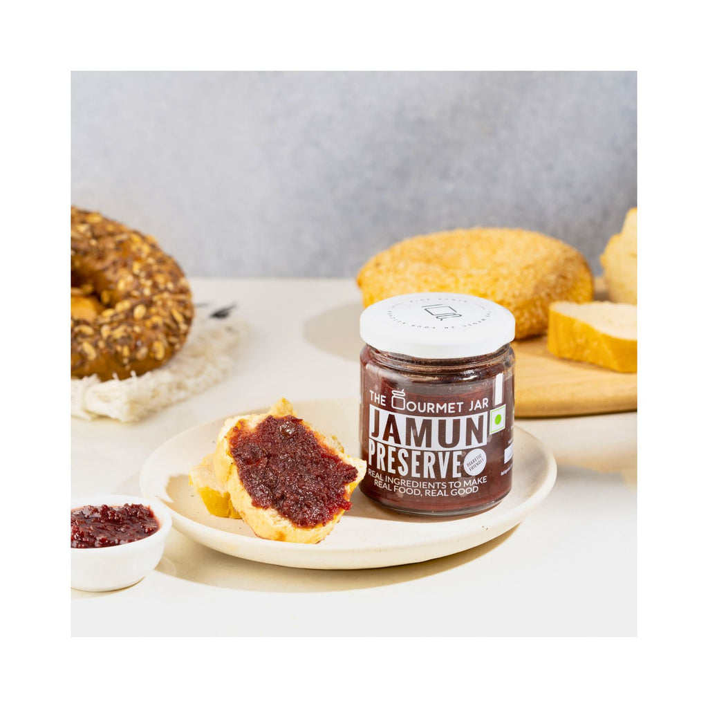 the_gourmet_jar_jamun_preserve_230g_jar_front_lifestyle