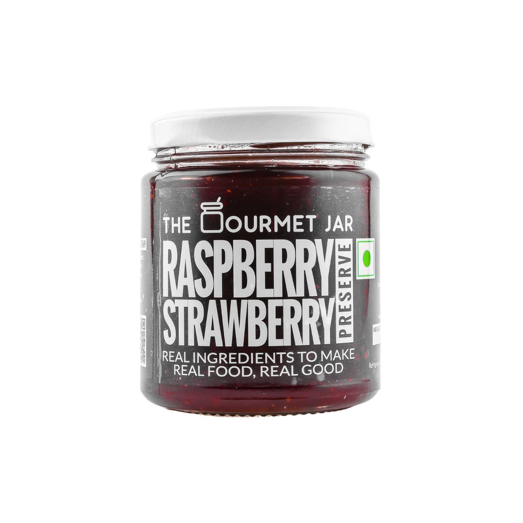 the_gourmet_jar_raspberry_strawberry_preserve_230g_jar_front
