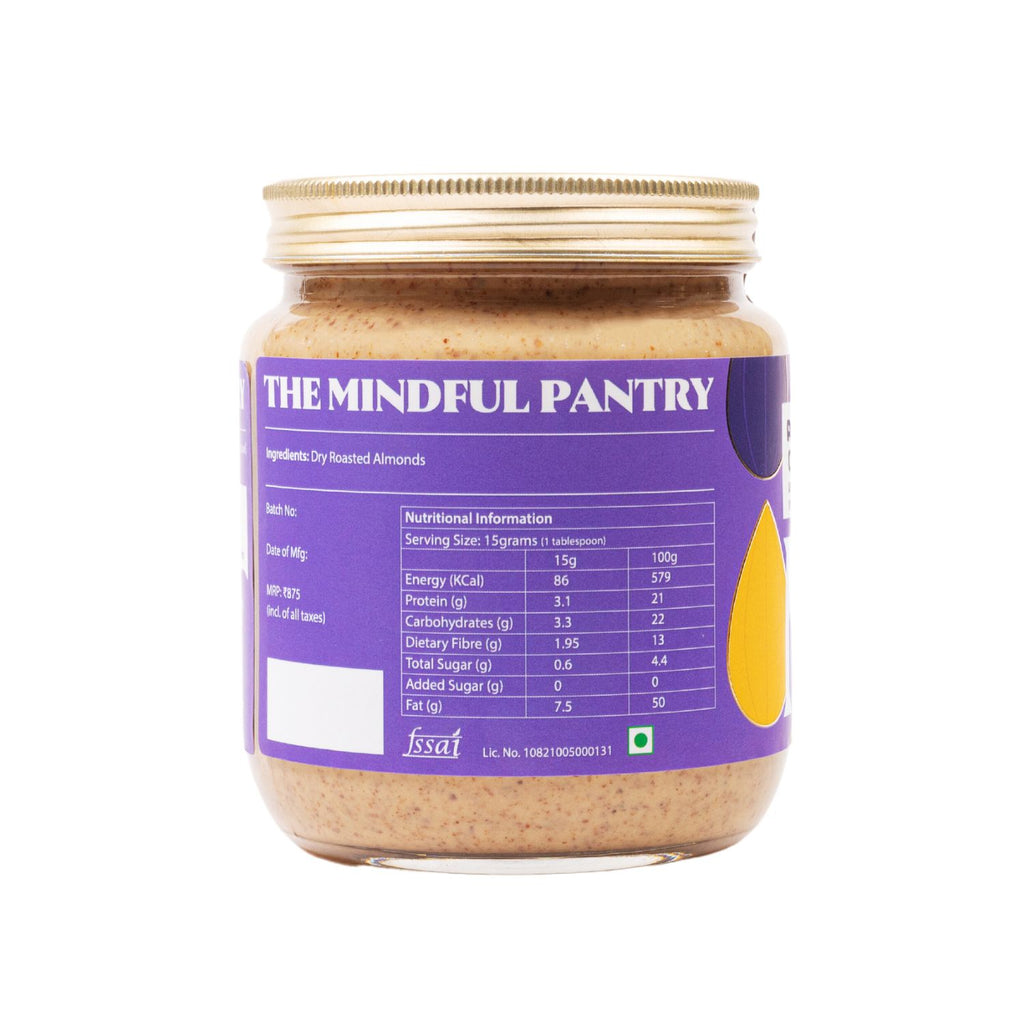    the_mindful_pantry_almond_butter_creamy_530g_jar_side