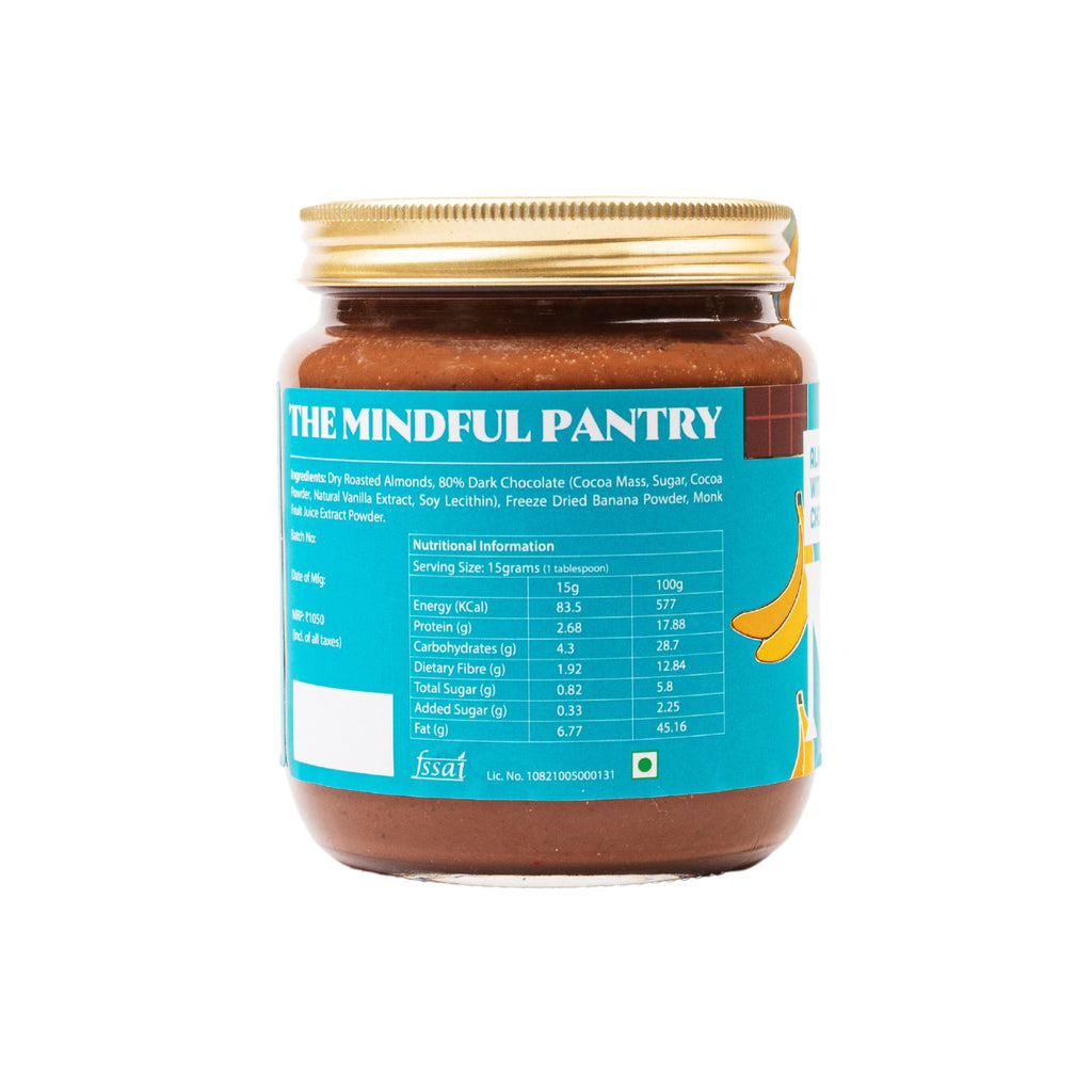 the_mindful_pantry_almond_butter_with_banana_and_chocolate_530g_jar_side