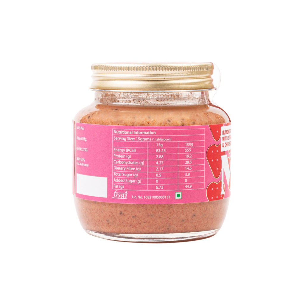 the_mindful_pantry_almond_butter_with_strawberry_and_chia_seeds_275g_jar_side