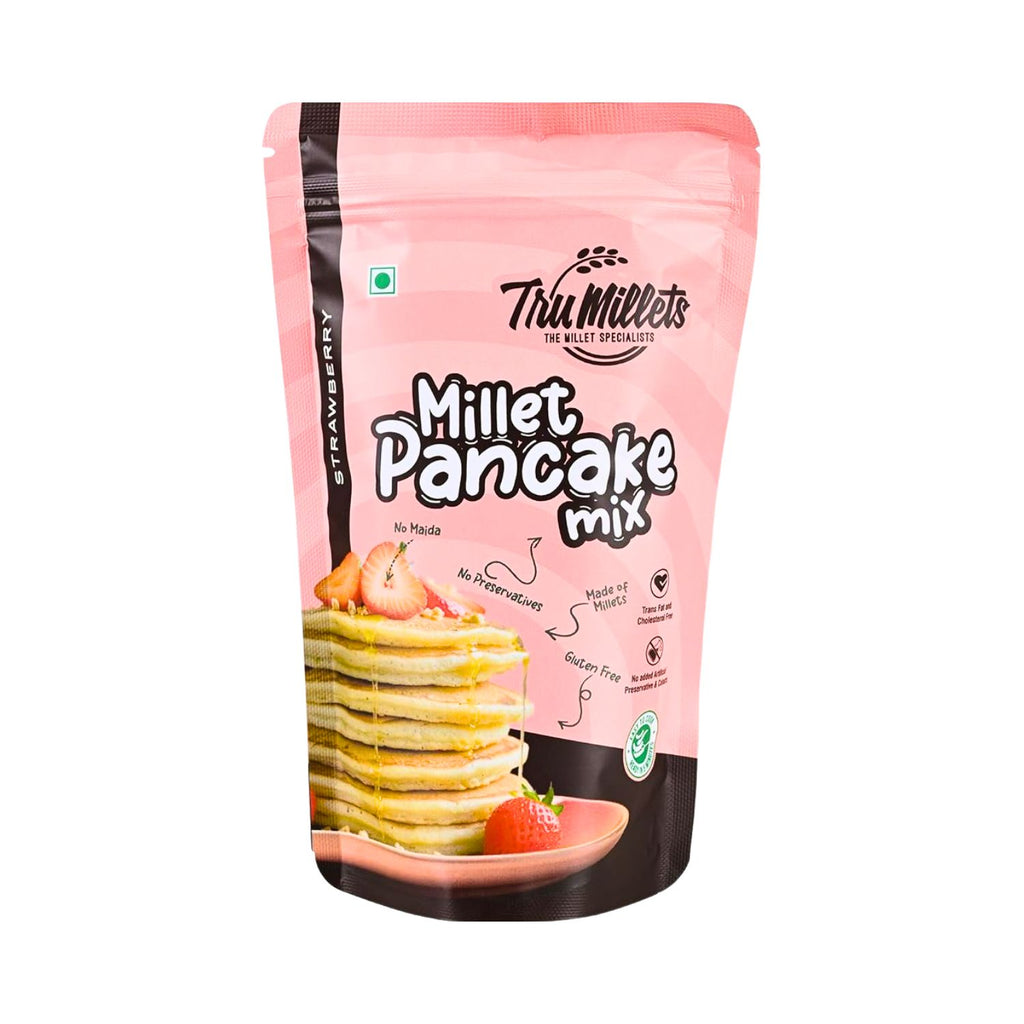 tru_millets_pancake_comb_strawberry_pancake_mix_pack_of_8_600g_pack_front